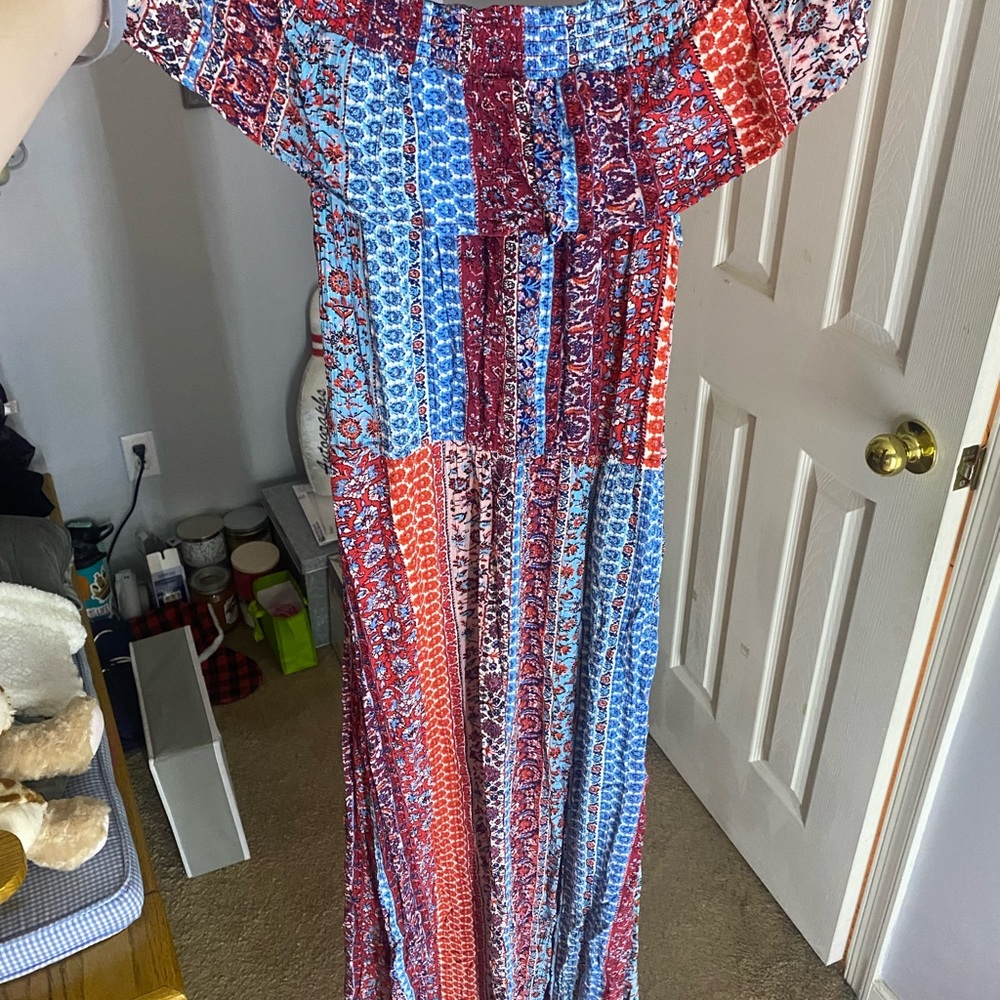 Colorful maxi dress size Medium